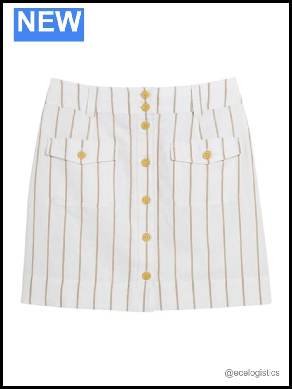 Linen Blend Cargo Pocket Mini Skirt Button Front High Waist Summer